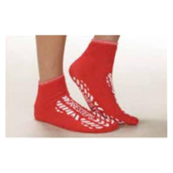 Slippers Patient Care-Step Hi-Risk Terrycloth Red Large 48/Case